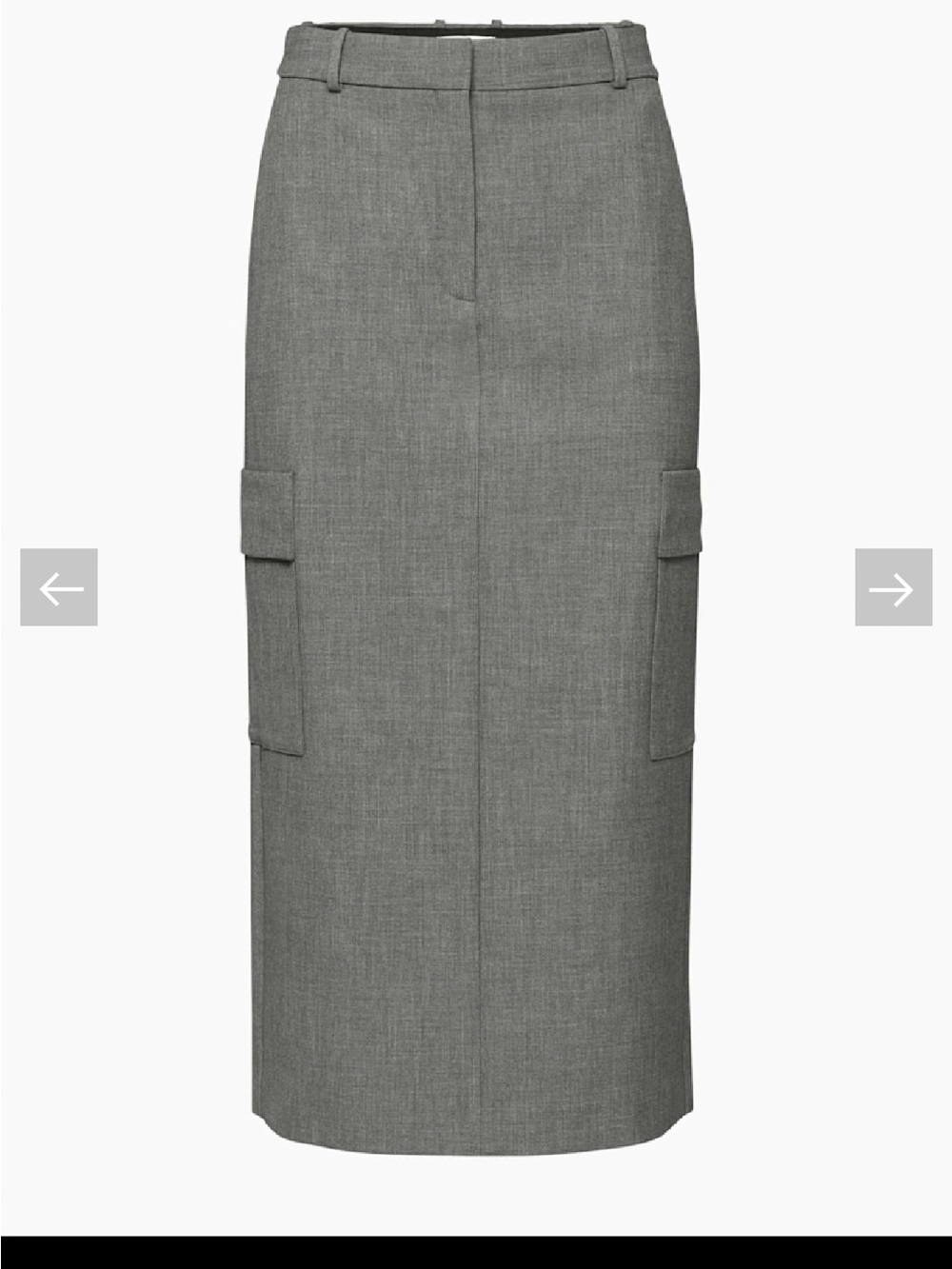 Aritzia Babaton Observer Cargo Pencil Skirt in Gray - Picture 5 of 6